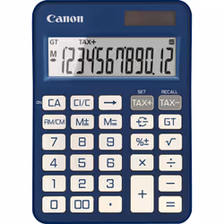 Canon KS-125KB, Bureau, Calculatrice basique, 12 chiffres, Batterie/Solaire, Bleu