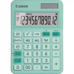 Canon LS-125KB, Bureau, Calculatrice basique, 12 chiffres, Batterie/Solaire, Vert