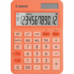 Canon LS-125KB, Bureau, Calculatrice basique, 12 chiffres, Batterie/Solaire, Orange