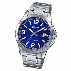 Casio Montre Homme Argenté Bleu