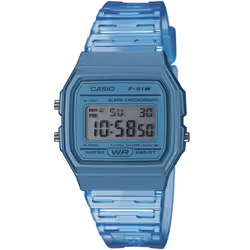 CASIO Collection Montre F-91WS-2EF chrono, alarme, calendrier auto