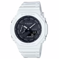 Montre Casio G-shock Pour Hommes en Blanc - GA-2100-7AER