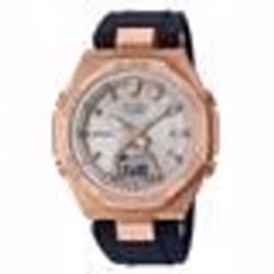 Casio - Montre Femmes - Quartz - Analogique - Digital - Bracelet Plastique Noir - MSG-B100G-1AER