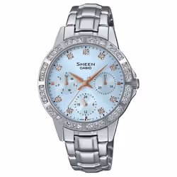 Montre Casio Sheen Pour Femmes en Argent - SHE-3517D-2AUEF