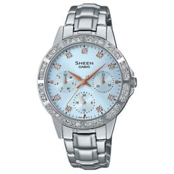 Montre Casio Sheen Pour Femmes en Argent - SHE-3517D-2AUEF