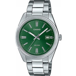 Casio Montre Homme MTP-1302PD-3AVEF Vert Argenté (Ø 38,5 mm)