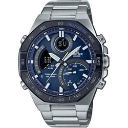 Montre Casio Edifice Pour Hommes en Argent - ECB-950DB-2AEF
