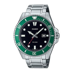 Casio Montre Homme MDV-107D-3AVEF Noir Argenté