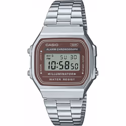 Montre Casio - Mixte - A168WA-5AYES - Bracelet en Acier inoxydable - Cadran Marron