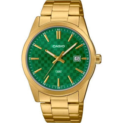 Montre - CASIO - MTP-VD03G-3A - Quartz - Cadran Vert - Bracelet Acier Or