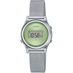 Montre - CASIO - LA700WEM-3AEF - Bracelet Acier Inoxydable - Cadran Vert - Digital