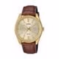 Montre - Casio - MTP-1302PGL-9AVEF - Acier inoxydable doré - Cuir marron - Étanchéité 5 bars