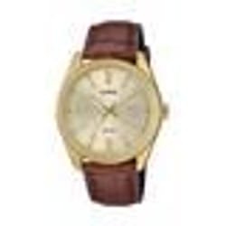 Montre - Casio - MTP-1302PGL-9AVEF - Acier inoxydable doré - Cuir marron - Étanchéité 5 bars