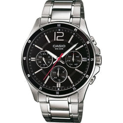Montre - CASIO - MTP-1374PD-1AVEF - Acier inoxydable - Résistante à leau 5 bar - Cadran noir