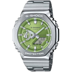 Montre - CASIO - GM-2110D-3AER - Acier inoxydable - Vert - Résistante à 20 bars