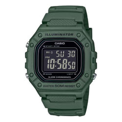 Montre - Casio - W-218H-3BVEF - Vert Plastique - Résistante à leau 5 bar - Digital