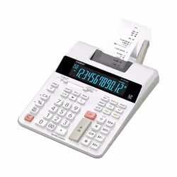 Casio FR-2650RC, Bureau, Calculatrice imprimante, 12 chiffres, Noir, Blanc