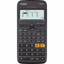 Casio FX-82DE X, Poche, Calculatrice scientifique, 12 chiffres, Batterie, Noir