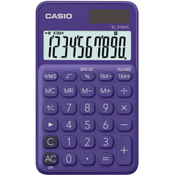 Casio SL-310UC-PL calculatrice Poche Calculatrice basique Violet