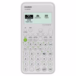 Casio fx-350CW, Poche, Calculatrice scientifique, 12 chiffres, Batterie, Blanc