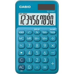 Casio SL-310UC-BU calculatrice Poche Calculatrice basique Bleu