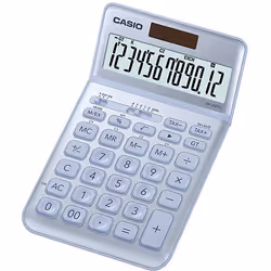 Casio JW-200SC-BU, Bureau, Calculatrice basique, 12 chiffres, 1 lignes, Bleu