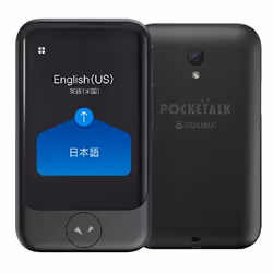 POCKETALK PTSGK-EU, Traducteur vocal, Noir, Tactile, 480 x 640 pixels, 8 Go, 1 Go