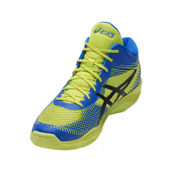 ASICS Volley Elite FF MT Volley-ball Mâle 42 Noir, Bleu, Vert