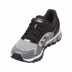 ASICS GEL-Quantum 360 Knit Chaussure d'athlétisme Femelle 39.5 Noir, Gris, Blanc