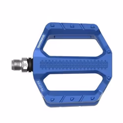 Shimano Pedal, Mountain bicycle (MTB), Vélo de route, Aluminium, Bleu, Acier Chromoly 4140 (CrMo), Pédales plate-forme, 2 piè ...