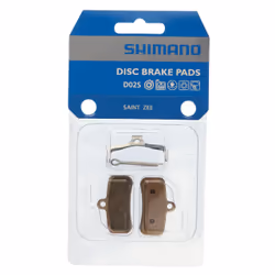 Paire de plaquette de frein vélo en métal et réssort avec goupille fendu Shimano D02S-MX
