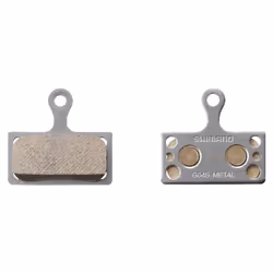 Paire de plaquette de frein vélo en métal et réssort avec goupille fendu Shimano G04S-MX