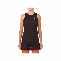 ASICS GEL-COOL LADY, Tee-shirt, Adulte, Femelle, Noir, Rouge, L, SML