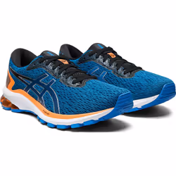ASICS GT-1000 9, Course, Mâle, Adulte, Bleu, Orange, EUE, Monochromatique