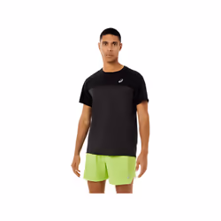 ASICS 2011C239.001_S, Adulte, Mâle, Noir, Gris, Tee-shirt, S, SML