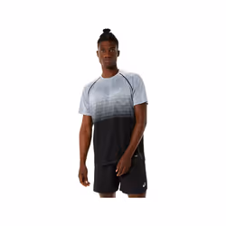 ASICS 2011C398.002_XL, Adulte, Mâle, Noir, Gris, Tee-shirt, XL, SML