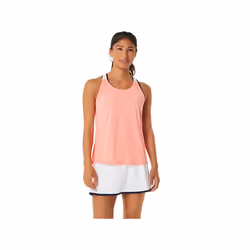 ASICS 2042A261.701_L, Adulte, Femelle, Pêche, Blanc, Tee-shirt, L, SML