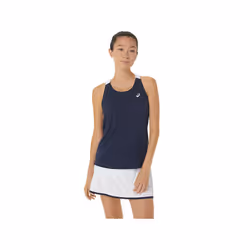 ASICS 2042A261.402_L, Adulte, Femelle, Bleu, Blanc, Tee-shirt, L, SML