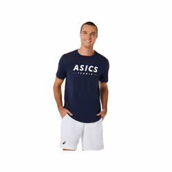 ASICS 2041A259.400_XL, Adulte, Mâle, Bleu, Tee-shirt, XL, SML