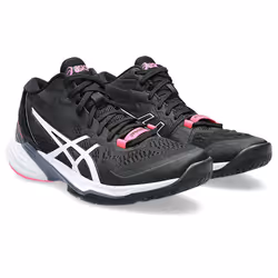 ASICS 1052A054.001_9.5 chaussure de sports d’équipe Volley-ball Femelle 9.5 Noir, Blanc