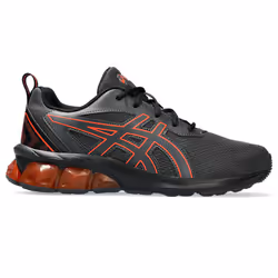 ASICS 1204A135.020_4.5, Enfant, Chaussures de sport à la mode, Noir, Cerise, Graphite Grey, Cherry Tomato, Mesh