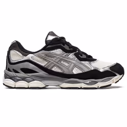 ASICS 1201A789.750_8.5, Mâle, Adulte, Chaussures de sport à la mode, Noir, Gris, Ivoire, Ivory, Clay Grey