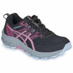 Baskets - ASICS - GEL VENTURE 9 - Noir - Talon plat - Lacets - Bout rond