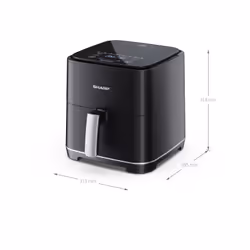 Sharp AF-GS552AE-B Friteuse à air chaud 5,5L 1650W Noir, Argent - Vue supplémentaire 4