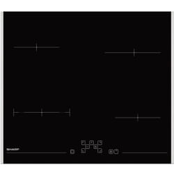 Sharp KH-6V08FT0K plaque Noir Intégré 59 cm Plaque avec zone à induction 4 zone(s)