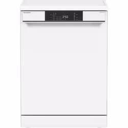 Sharp QW-NA1FF45DW, Pose libre, Taille maximum (60 cm), Blanc, Boutons, Tiroir, 16 couverts
