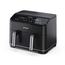 Sharp AF-GD82AE-B Double 8 L Autonome 1800 W Friteuse d’air chaud Noir