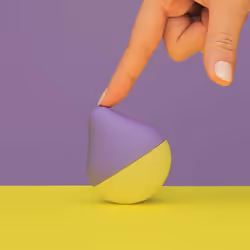 Iroha Fuji-Lemon, Stimulation du clitoris, Violet, Jaune, Acrylonitrile-Butadiène-Styrène (ABS), Élastomère, Ambidextre, Bout ...