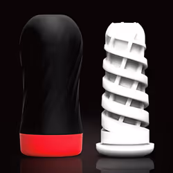 Tenga AIR-TECH TWIST TICKLE Caresse masculine Noir Élastomère thermoplastique (TPE)