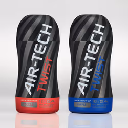 Tenga AIR-TECH TWIST TICKLE Caresse masculine Noir Élastomère thermoplastique (TPE)